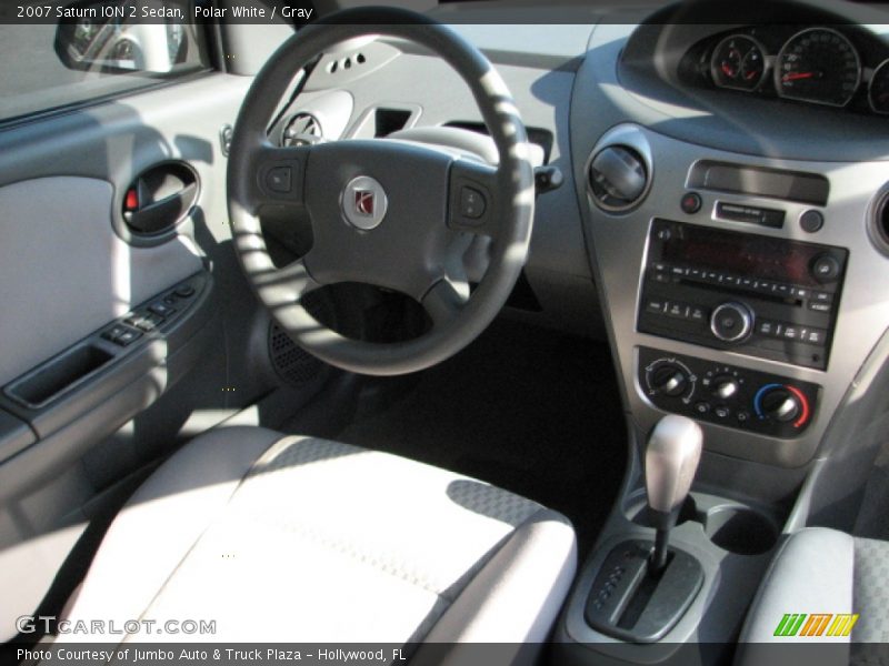 Polar White / Gray 2007 Saturn ION 2 Sedan