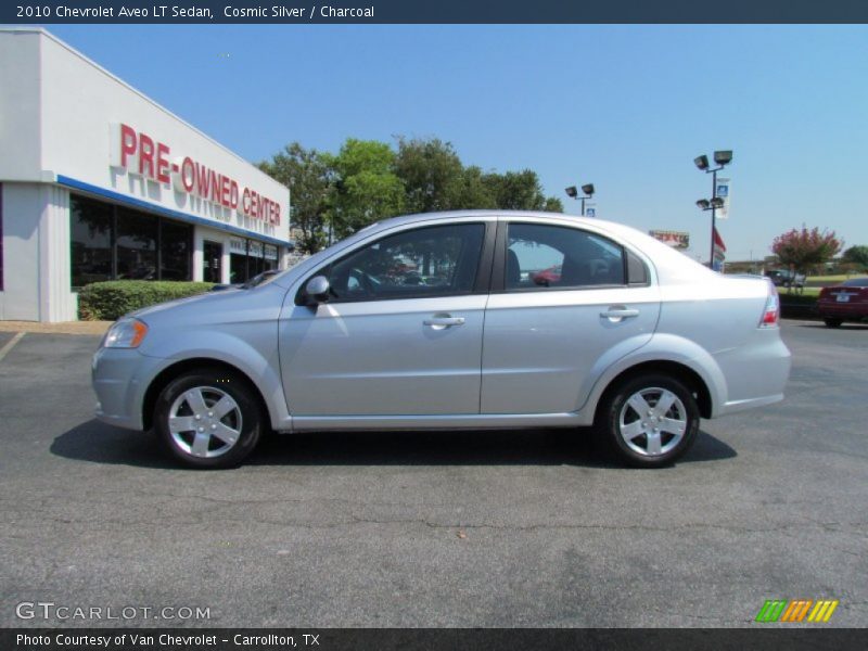 Cosmic Silver / Charcoal 2010 Chevrolet Aveo LT Sedan