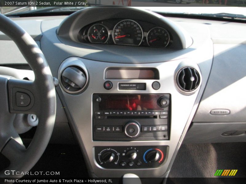 Polar White / Gray 2007 Saturn ION 2 Sedan