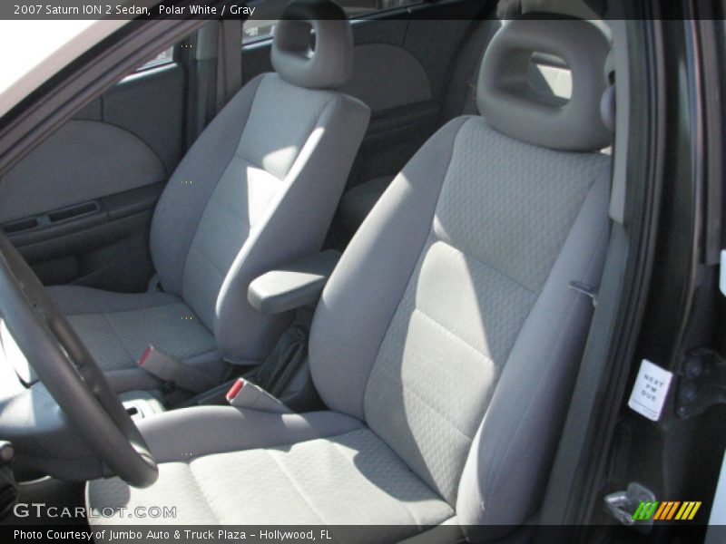 Polar White / Gray 2007 Saturn ION 2 Sedan