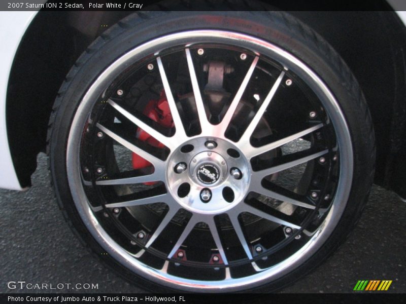 Polar White / Gray 2007 Saturn ION 2 Sedan