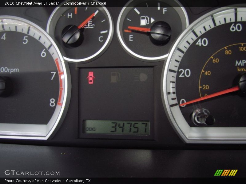 Cosmic Silver / Charcoal 2010 Chevrolet Aveo LT Sedan