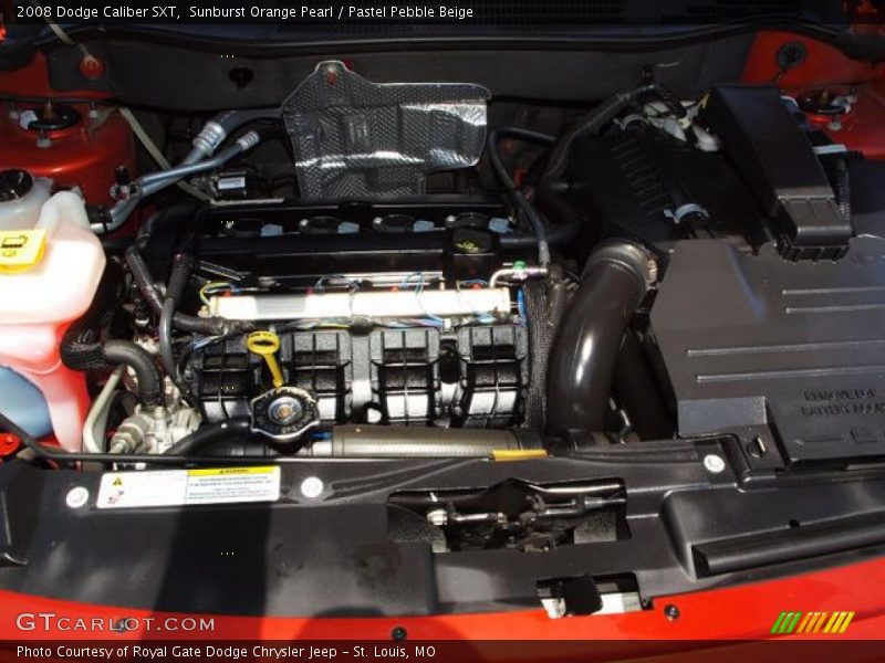 Sunburst Orange Pearl / Pastel Pebble Beige 2008 Dodge Caliber SXT