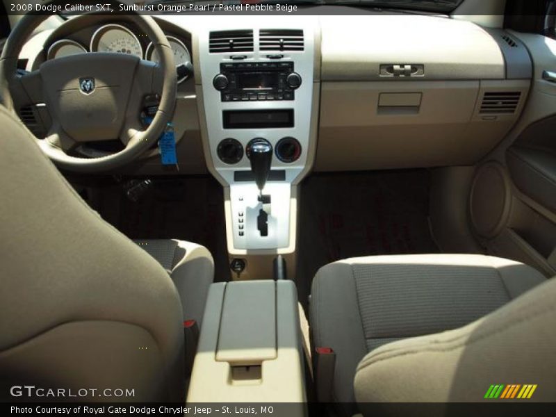 Sunburst Orange Pearl / Pastel Pebble Beige 2008 Dodge Caliber SXT