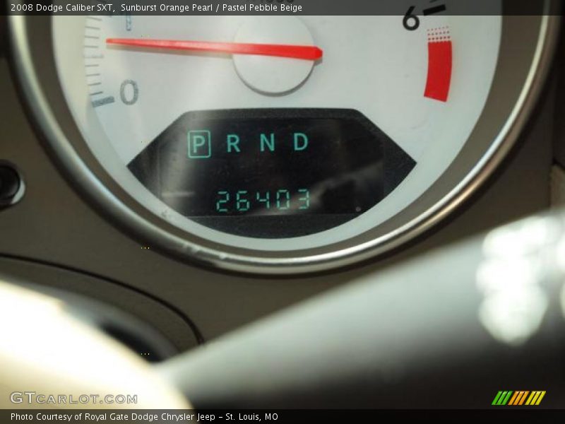 Sunburst Orange Pearl / Pastel Pebble Beige 2008 Dodge Caliber SXT