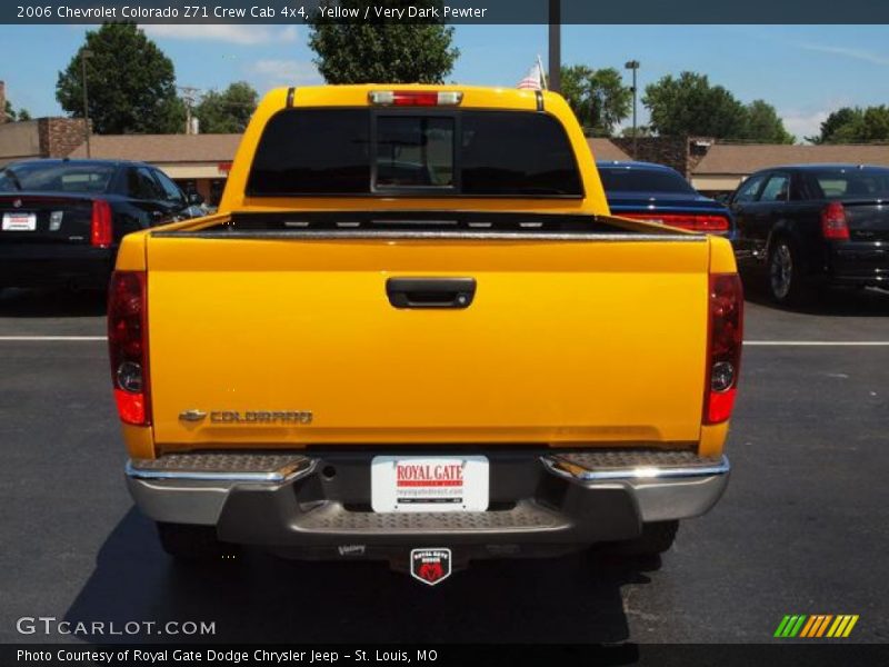 Yellow / Very Dark Pewter 2006 Chevrolet Colorado Z71 Crew Cab 4x4