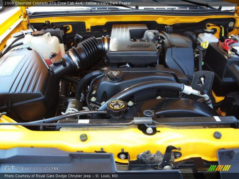 Yellow / Very Dark Pewter 2006 Chevrolet Colorado Z71 Crew Cab 4x4