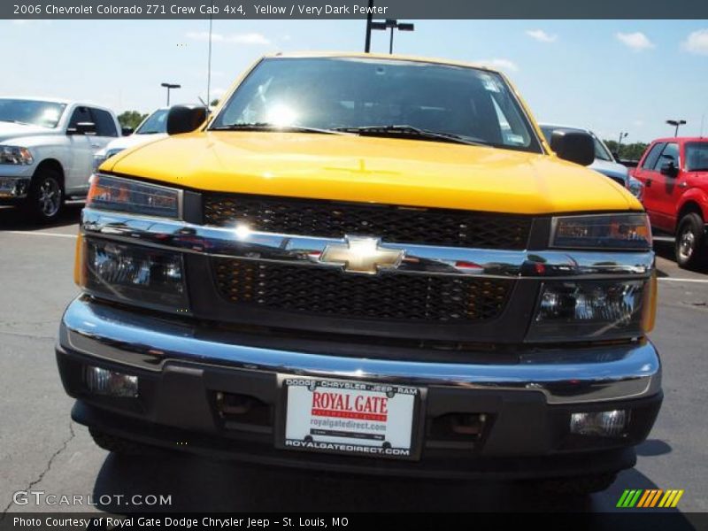 Yellow / Very Dark Pewter 2006 Chevrolet Colorado Z71 Crew Cab 4x4