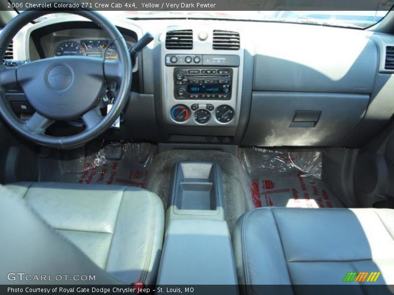 Yellow / Very Dark Pewter 2006 Chevrolet Colorado Z71 Crew Cab 4x4
