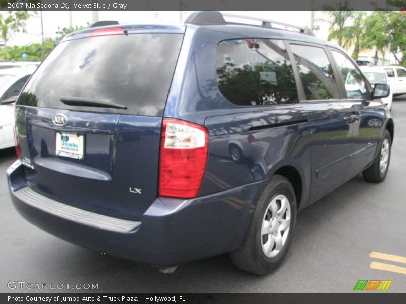 Velvet Blue / Gray 2007 Kia Sedona LX