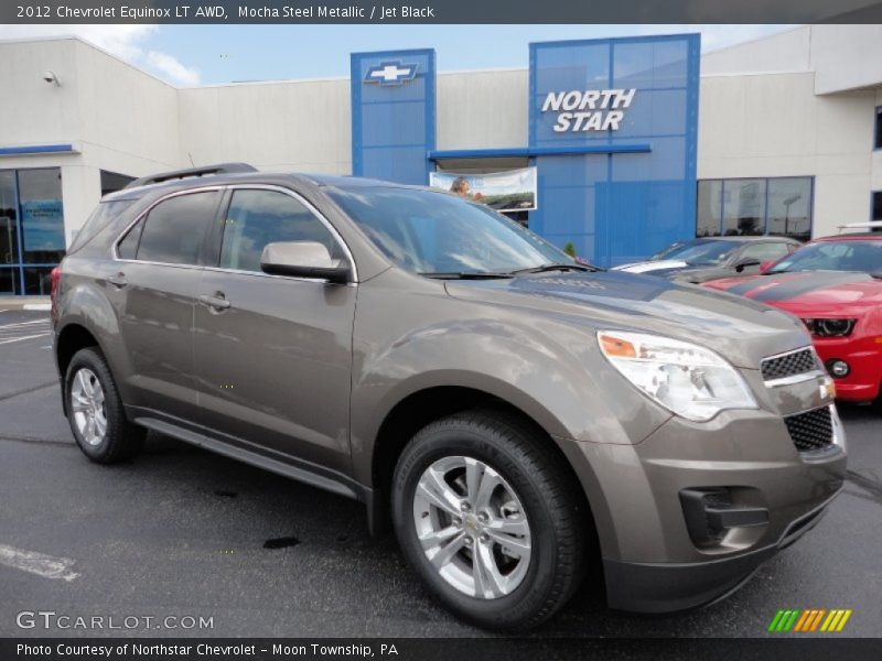 Mocha Steel Metallic / Jet Black 2012 Chevrolet Equinox LT AWD