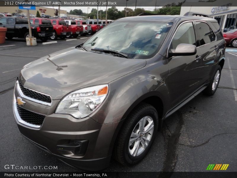 Mocha Steel Metallic / Jet Black 2012 Chevrolet Equinox LT AWD