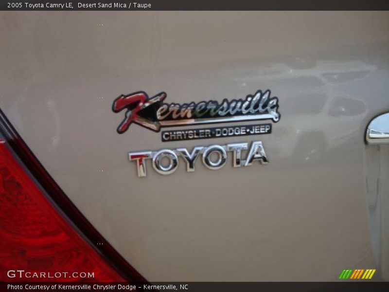 Desert Sand Mica / Taupe 2005 Toyota Camry LE
