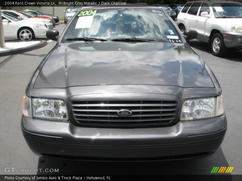 Midnight Grey Metallic / Dark Charcoal 2004 Ford Crown Victoria LX