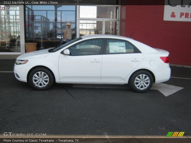 Clear White / Stone 2012 Kia Forte LX