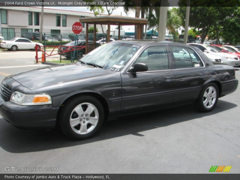 Midnight Grey Metallic / Dark Charcoal 2004 Ford Crown Victoria LX