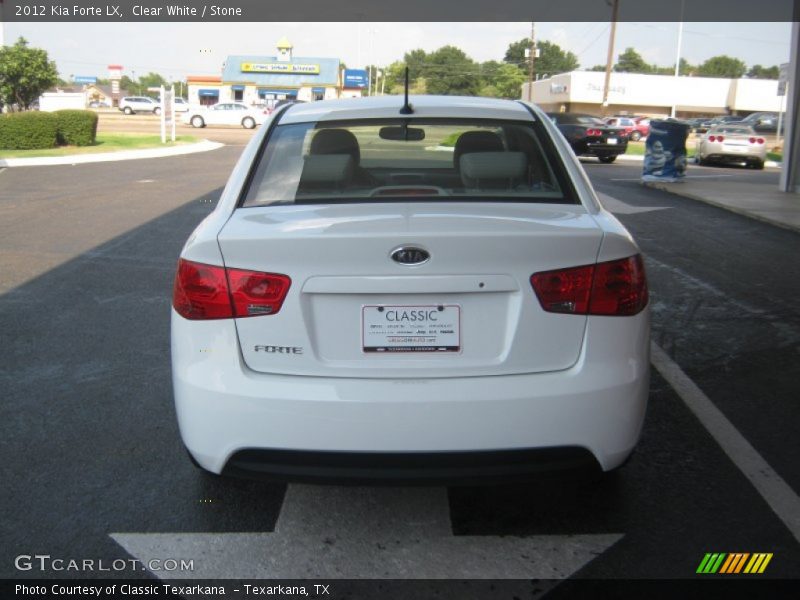 Clear White / Stone 2012 Kia Forte LX