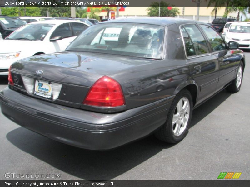 Midnight Grey Metallic / Dark Charcoal 2004 Ford Crown Victoria LX