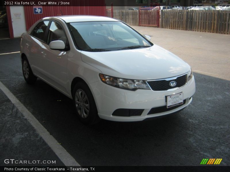 Clear White / Stone 2012 Kia Forte LX