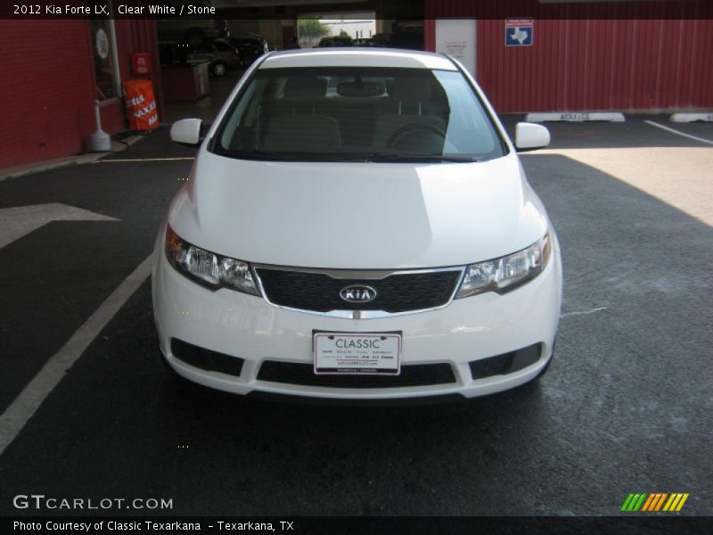 Clear White / Stone 2012 Kia Forte LX