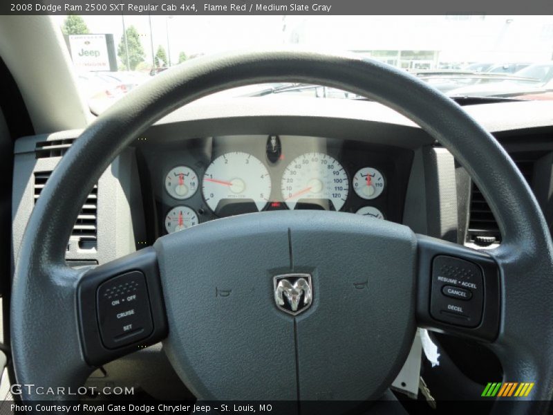 Flame Red / Medium Slate Gray 2008 Dodge Ram 2500 SXT Regular Cab 4x4