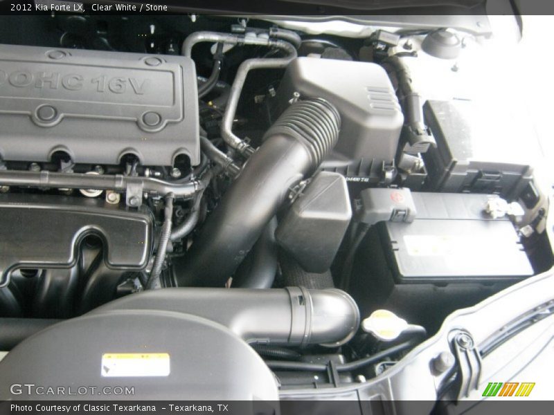  2012 Forte LX Engine - 2.0 Liter DOHC 16-Valve CVVT 4 Cylinder