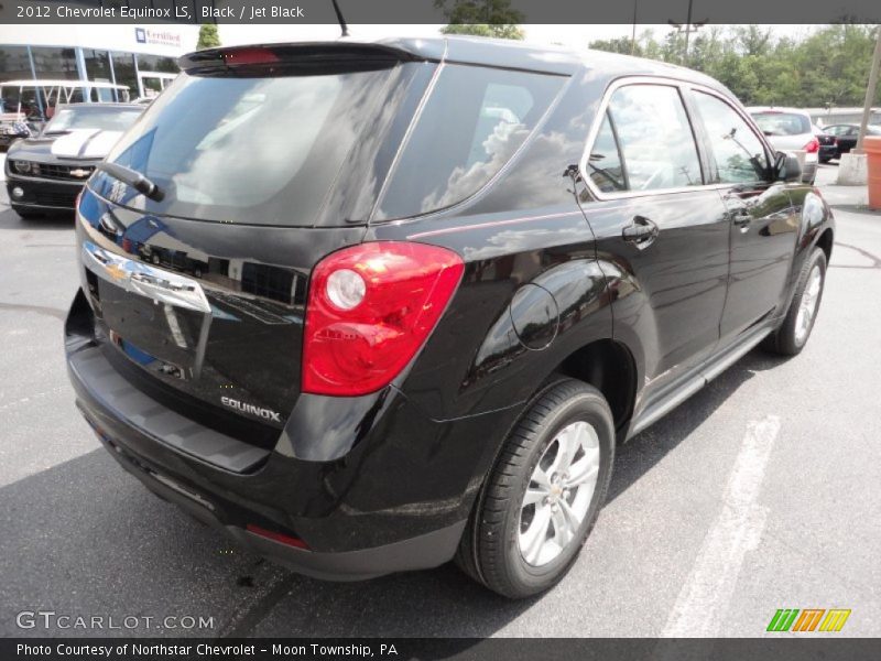 Black / Jet Black 2012 Chevrolet Equinox LS