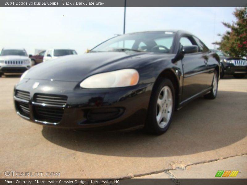 Black / Dark Slate Gray 2001 Dodge Stratus SE Coupe