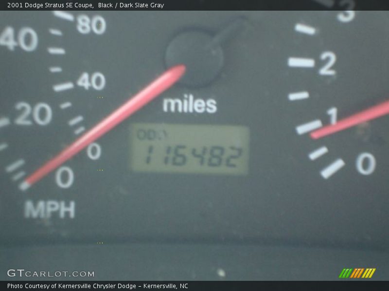 Black / Dark Slate Gray 2001 Dodge Stratus SE Coupe