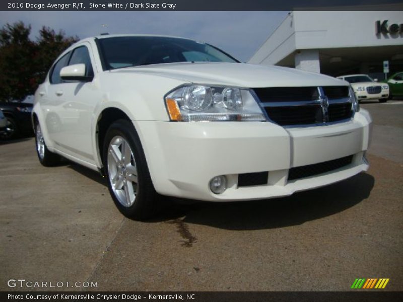 Stone White / Dark Slate Gray 2010 Dodge Avenger R/T