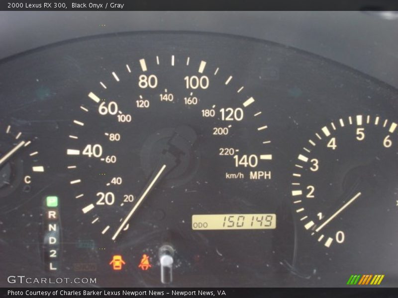 Black Onyx / Gray 2000 Lexus RX 300