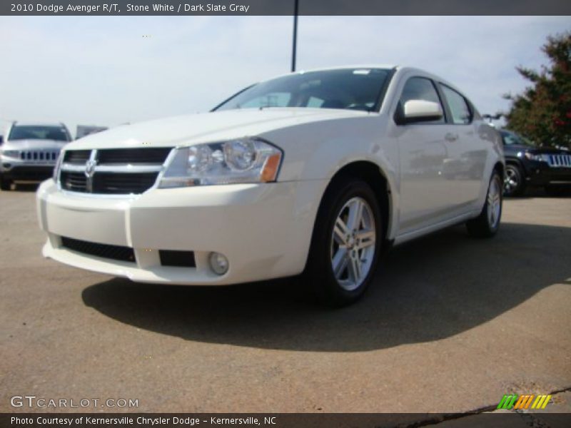 Stone White / Dark Slate Gray 2010 Dodge Avenger R/T