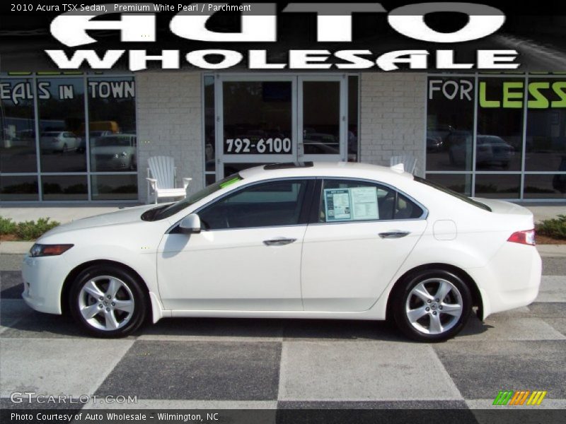 Premium White Pearl / Parchment 2010 Acura TSX Sedan