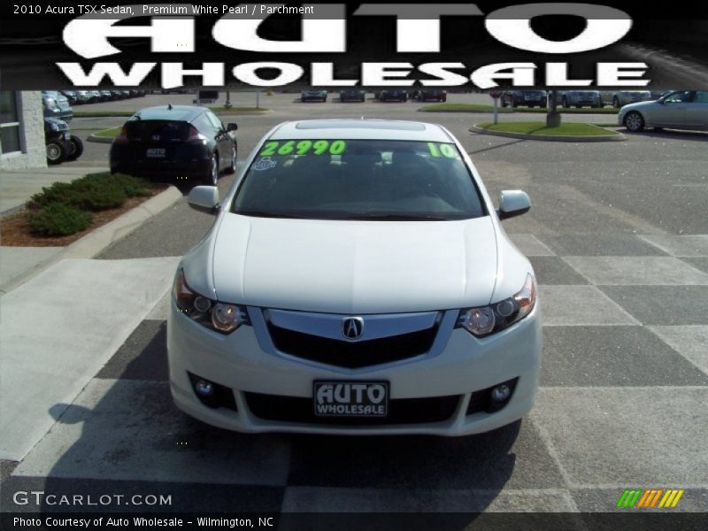 Premium White Pearl / Parchment 2010 Acura TSX Sedan