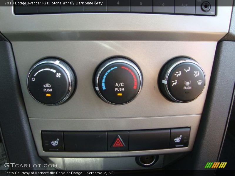 Stone White / Dark Slate Gray 2010 Dodge Avenger R/T