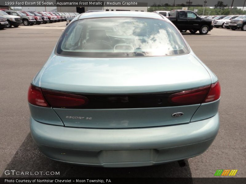 Aquamarine Frost Metallic / Medium Graphite 1999 Ford Escort SE Sedan