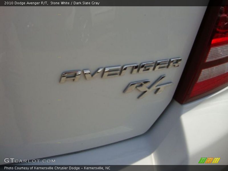 Stone White / Dark Slate Gray 2010 Dodge Avenger R/T