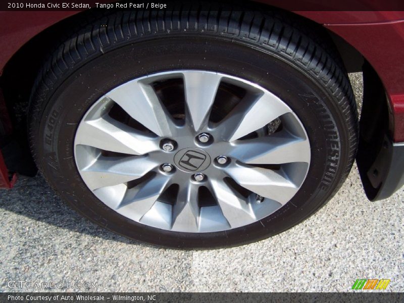 Tango Red Pearl / Beige 2010 Honda Civic EX Sedan