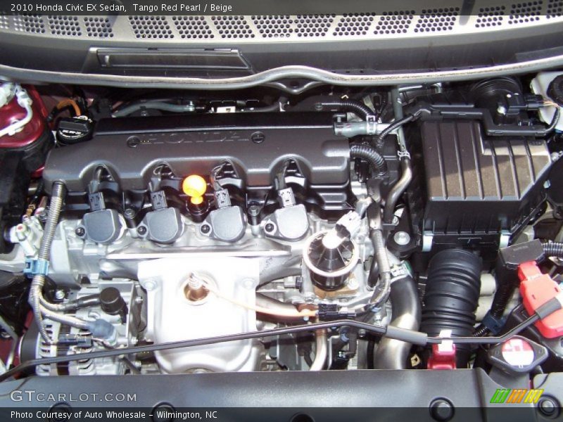 Tango Red Pearl / Beige 2010 Honda Civic EX Sedan