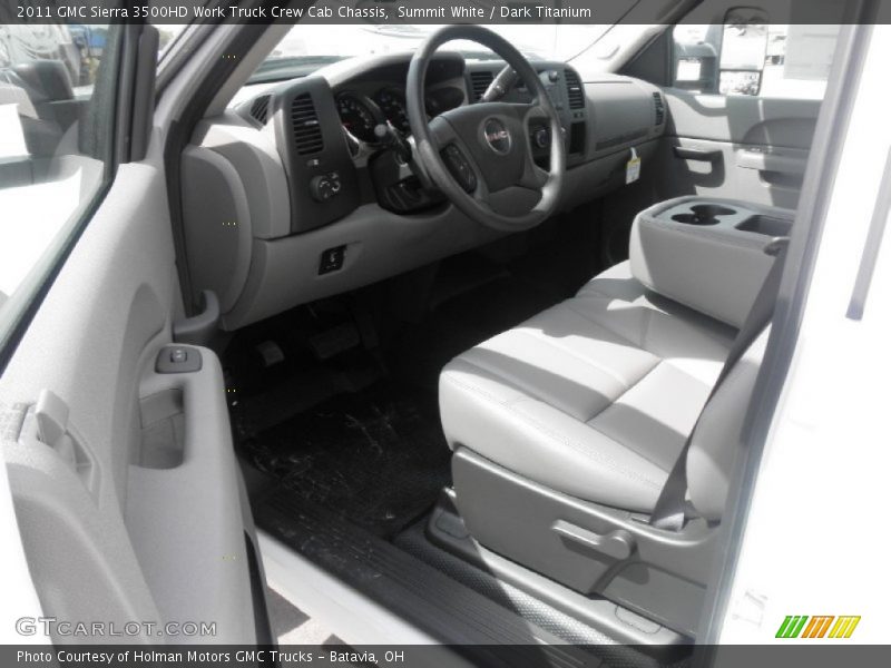  2011 Sierra 3500HD Work Truck Crew Cab Chassis Dark Titanium Interior