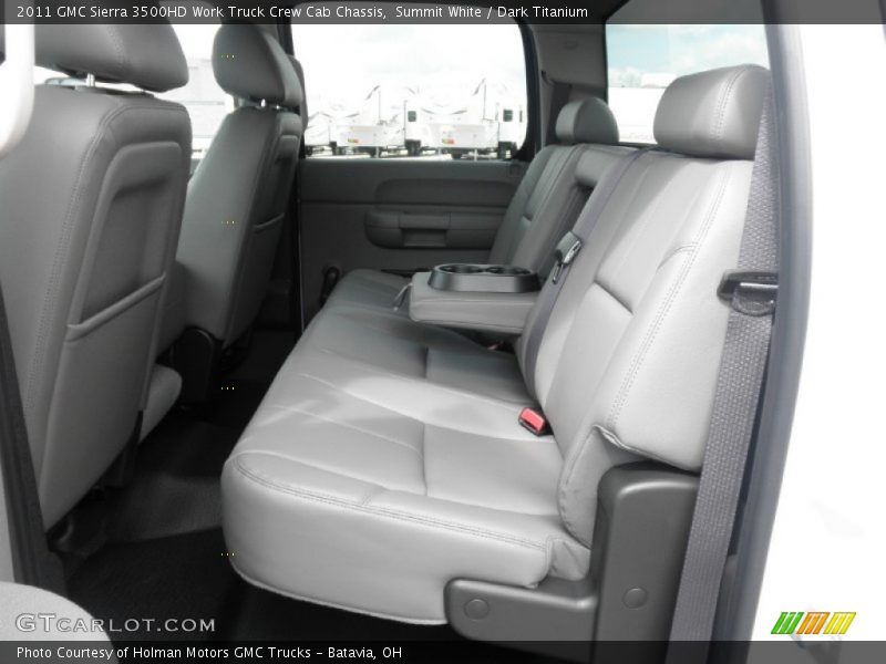  2011 Sierra 3500HD Work Truck Crew Cab Chassis Dark Titanium Interior