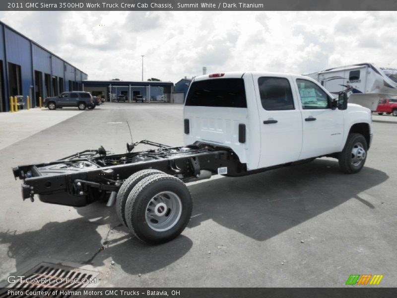  2011 Sierra 3500HD Work Truck Crew Cab Chassis Summit White