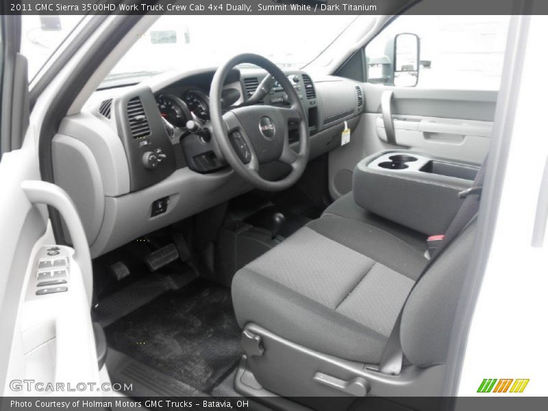  2011 Sierra 3500HD Work Truck Crew Cab 4x4 Dually Dark Titanium Interior
