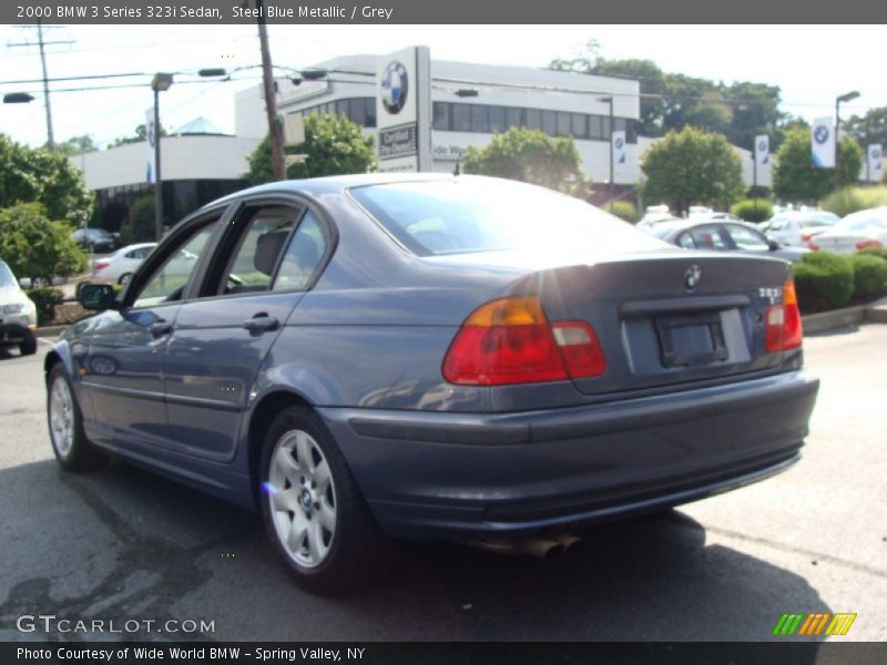 Steel Blue Metallic / Grey 2000 BMW 3 Series 323i Sedan