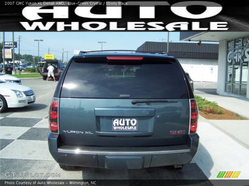Blue-Green Crystal / Ebony Black 2007 GMC Yukon XL Denali AWD