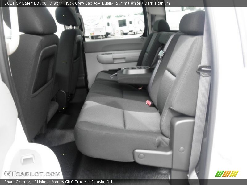  2011 Sierra 3500HD Work Truck Crew Cab 4x4 Dually Dark Titanium Interior