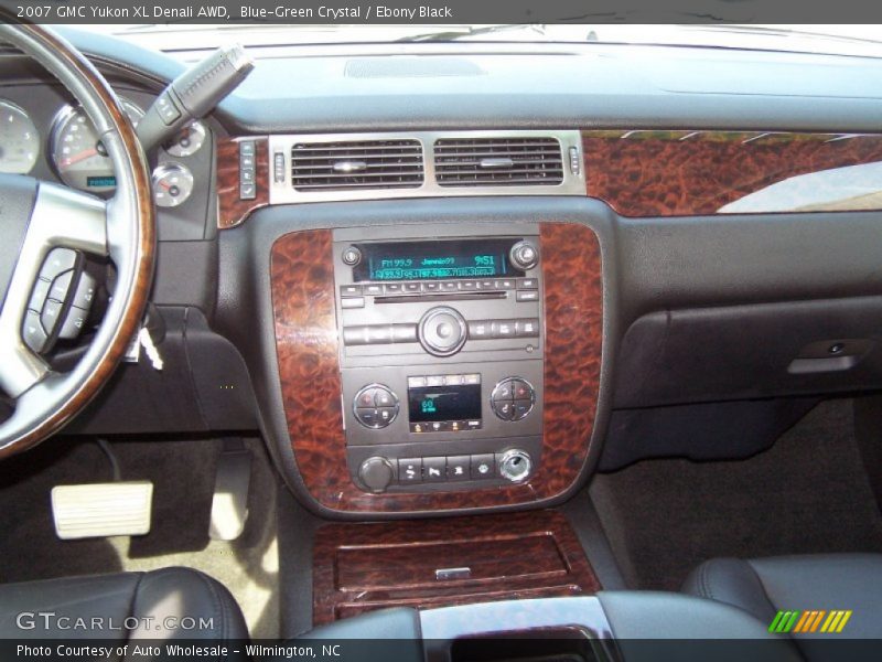 Blue-Green Crystal / Ebony Black 2007 GMC Yukon XL Denali AWD