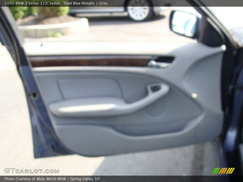 Steel Blue Metallic / Grey 2000 BMW 3 Series 323i Sedan