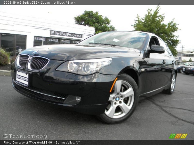 Jet Black / Black 2008 BMW 5 Series 535xi Sedan
