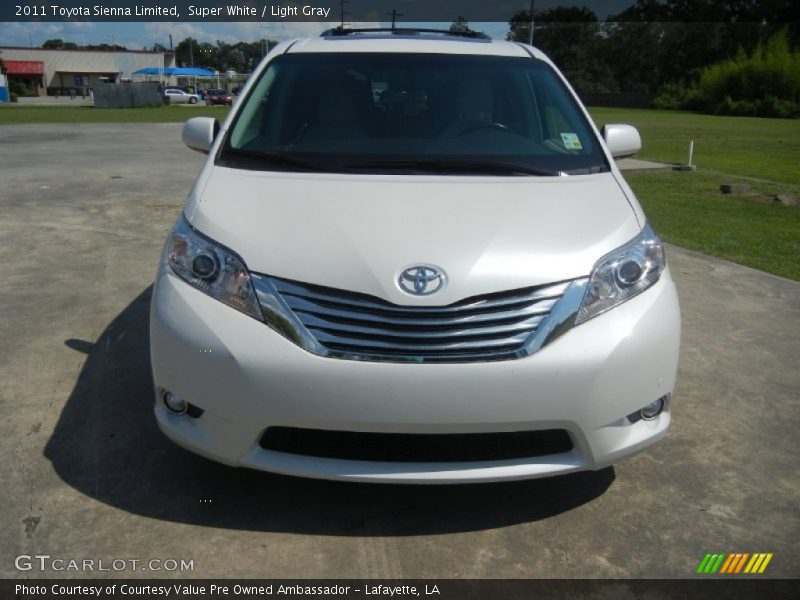 Super White / Light Gray 2011 Toyota Sienna Limited